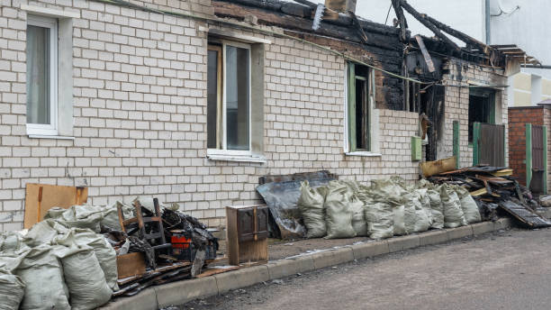 Professional Soot Cleanup technician working in Bristol, WI